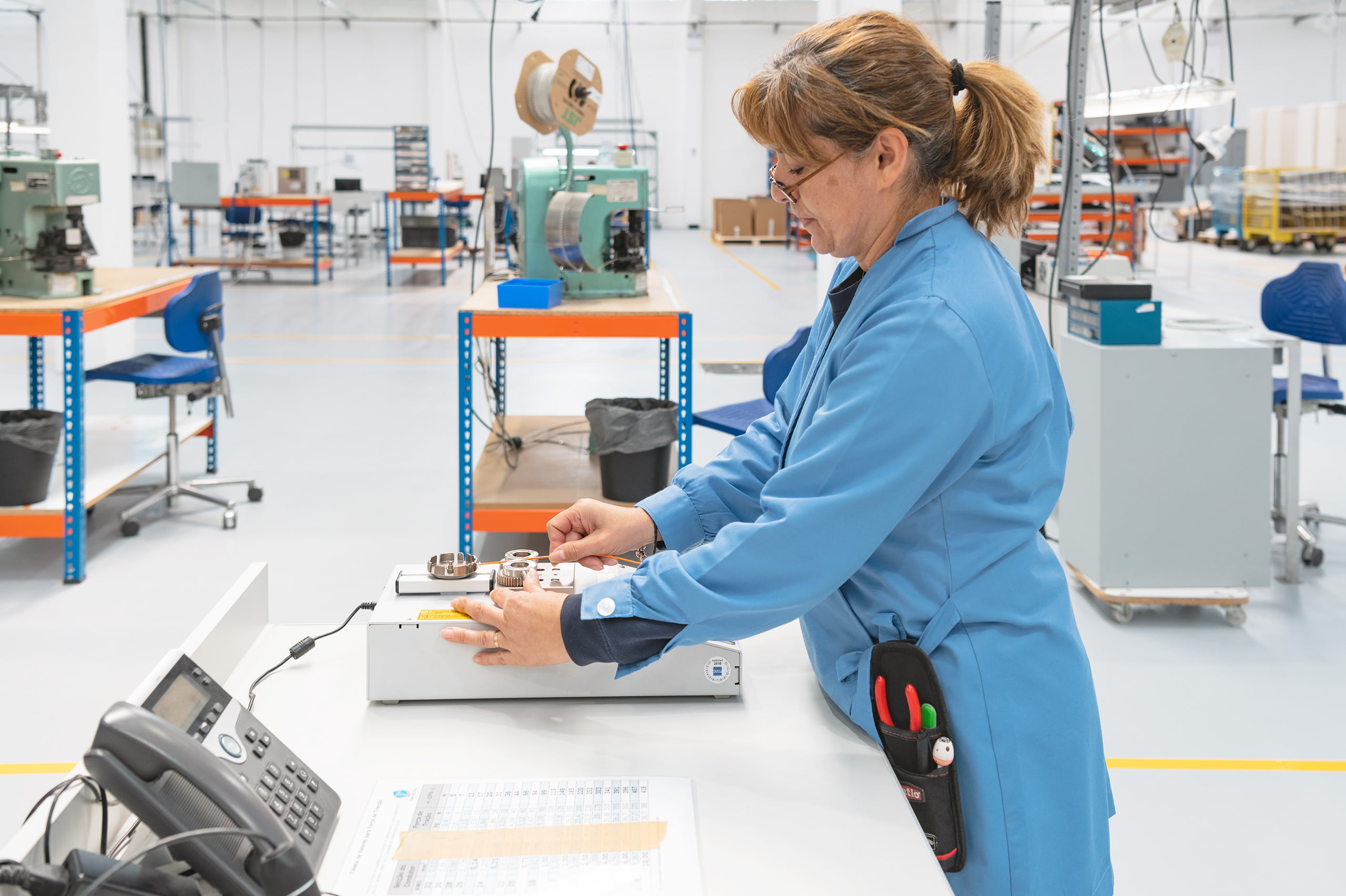 Teste de força de tração